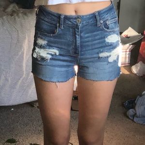 American Eagle ripped jean shorts